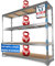 SCHWANFELD®190x200x60cm Schwerlastregal Lagerregal [2000KG] - Kellerregal Metallregal - Hochwertiges Werkstatt Regal Keller - Leichter Aufbau Steckregal - Regal Metall - Lastenregal Regalsystem