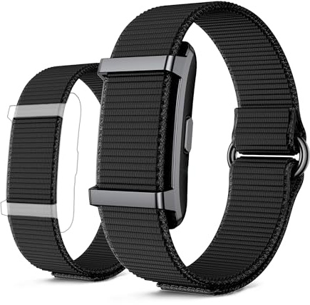 KSIX Vitalis Pulsera Inteligente sin Pantalla, smartband Minimalista con Monitor de frecuencia cardíaca, oxígeno, Temperatura, sueño y estrés, Resistencia 5 ATM, 30 días autonomía, 2 Correas, Negro
