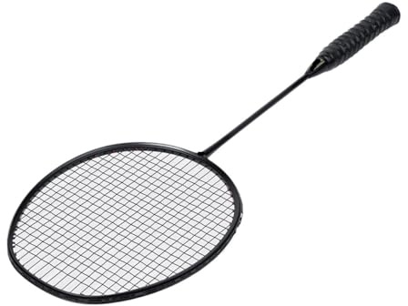 ZQINGQING Badminton Set Raqueta de bádminton Fibra Carbono Duradera(1Pcs Black AirFilm)