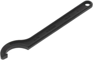 GEDORE Llave de gancho con nariz, Para tuercas ranuradas, Ancho de llave de 34 a 36 mm, Diámetro de punta 5 mm, Llave, 40 34-36