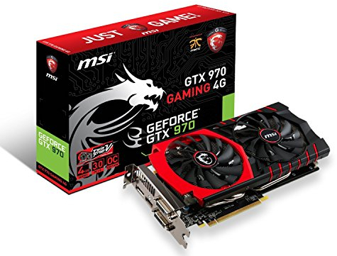 Msi GTX 970 GAMING 4G, Scheda Video, 4 GB GDDR5, PCIe, Nero/Antracite