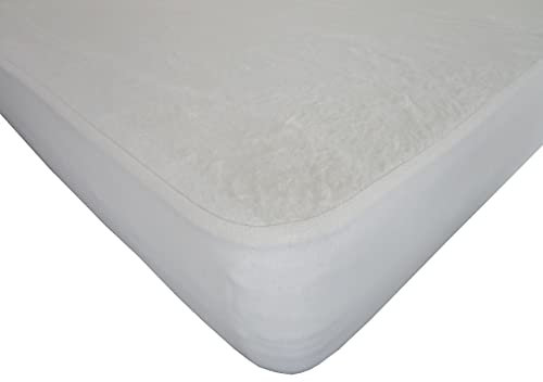 Dukal | Molton-Spannauflage | 70 x 140 cm | aufzuziehen wie EIN Spannbettlaken (für den perfekten Halt) | aus hochwertigem Kalmuck-Molton | 100% Baumwolle | Gewicht ca. 440g/m² | Made In Germany