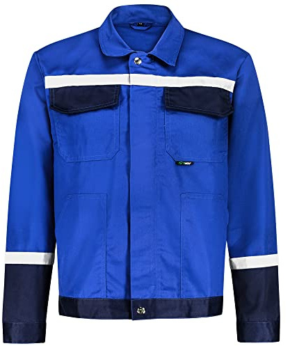 BWOLF Char Giacca da Lavoro Uomo Giacca da Lavoro Riflettore Multifunzionale Giacca Da Lavoro - Blu/Grigio, Blu, M