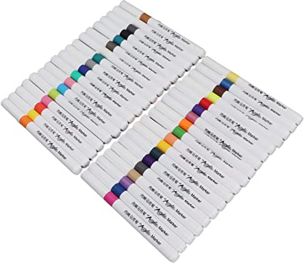 Acrylstifte, Acrylfarbe Acrylstifte Für Steine Wasserfest Acrylic Marker Hohe Deckkraft für DIY-Malerei
