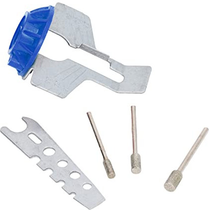 Accesorios para Esmerilado de Motosierra, Fácil Instalación Acero de Alta Velocidad Fácil Manejo Accesorios para Esmerilado de Motosierra Marcas Claras Duradero para Esmerilado (Azul)