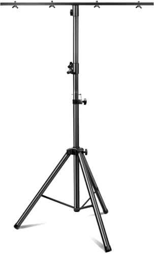 Bloazzup DJ Lights Stand 41-95 Inch, Heavy Duty DJ Stand 1 Pack, Portable Par Can Tripod Stage Light Stand Adjustable Height, DJ Lighting T Bar Suitable for Stages, Bar, Banquet, Party