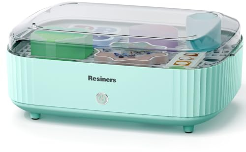 Resiners Resin Curing Machine with UK Plug for Resin Starter, Cure Air, Auto Curing 2H Resin Supplies, Resin Dryer Curing Station for Epoxy Resin Molds Art Craft Casting, Mint Green (Patented)