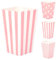 JOYSKY 26 Pcs Rosa Sacchetti Pop Corn Scatole di Popcorn Contenitori Strisce Caramelle per Spuntini per Bambini Porta Feste Cinema Serate Compleanno