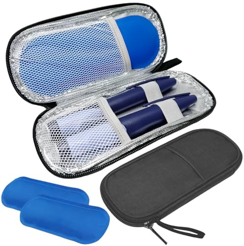 Bolsa Enfriadora para Insulina, Mini Enfriador Medicamentos para Viaje, Estuche Aislado para Insulina, Bolsa Refrigeración Portátil