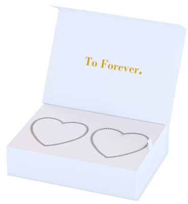 FabuLove Permanent armbandssats – gör-det-själv-armbandstillverkning för par, BFFs – pargåva, vänskapsarmband – datumaktivitet, årsdag, alla hjärtans dag-gåva – hans och hennes armband (silver), ett,,