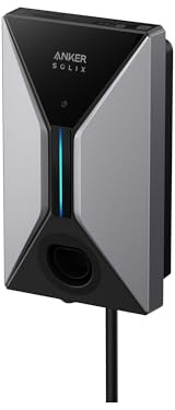 Anker SOLIX V1 Smartes Ladegerät für E-Autos, 11kW Wallbox mit App, WLAN & Bluetooth, einphasig, CEE 16A, 400V, 5m Kabel + Halterung, kompatibel mit Allen Elektro- und Hybridautos mit Typ-2 Anschluss