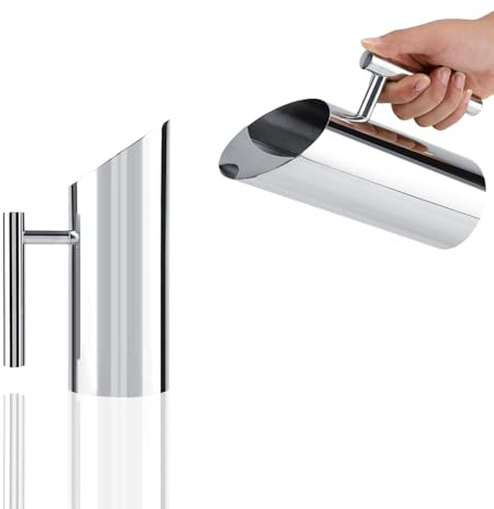 Rankomu Edelstahl Wasserkanne 1.0L mit Eisstopper – Krug für Kalte Getränke, Tee, Saft – Elegante Servierkaraffe für Haushalt, Hotel, Bar (1000 ML)