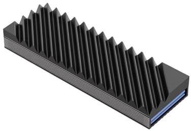 Ounfhtrttk Disipador de SSD M.2 M2 2280 para Disco Duro de Estado Sólido, Junta de Aluminio con Almohadilla Térmica de Silicona, Accesorios para PC, Color Negro.