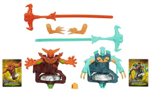 Beyblade Shogun Steel BeyWarriors Fire vs. Water Element by