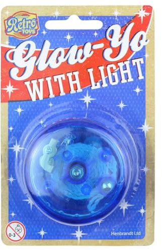 1 x Glow Yo Light Up Flashing Yo Yo, ideal party bag filler toy