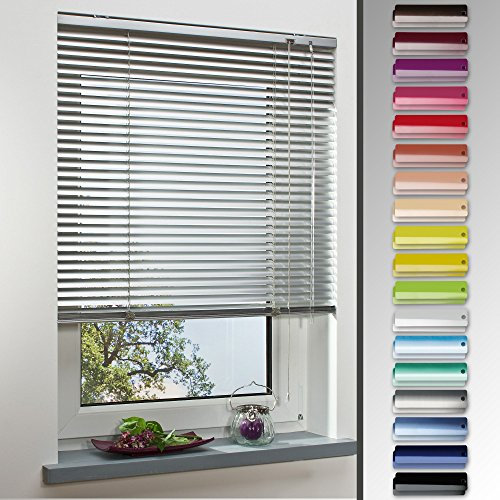 Alu-Jalousie, Aluminium-Jalousie / 100 x 160 Bordeaux, Wand-und Deckenmontage, Rollo