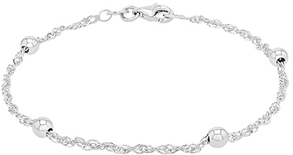 amor Bracciale 925 Argento Sterling per Donna, 19 cm, Argento, Confezionato in Scatola Regalo Gioielli, 2016476