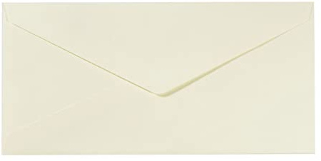 Florence Avorio Buste Sigillabili 120g - Striscia Adesiva 11,5 x 22,5 cm - Trama di Lusso - Per Biglietti e Scrapbook