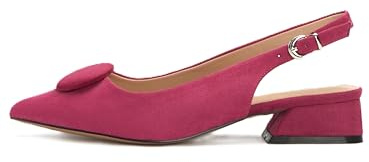 Rio Fiore Zapatos de tacón para mujer, tacón de bloque de 4 cm, piel sintética suave, cómodos zapatos de tacón con tacón, blanco/negro/rojo vino, beige/azul/amarillo/topo, correa trasera, ML682-0716,