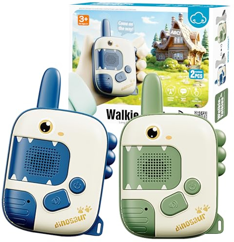 Walkie Talkie Kids - Toys for 2 3 4 5 6 Year Old Boys Girls Dinosaur Toys for Boys Gifts for 5 6 7 8 Year Olds Kids Age 4-7 Walkie Talkie Outdoor Camping Gifts Birthday Xmas Easter Stocking Fillers