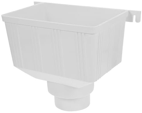jojofuny Pvc Downspout Diverter Rain Gutter Water Collection Accessories for Rain Barrel Shed Use Downspout Adapter