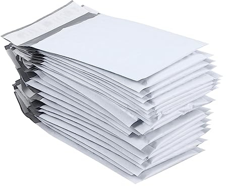 Veemoon Lot De 50 Enveloppes à Bulles 9x13 4 Cm, Paquet Antichocs Et Imperméables, Enveloppes Matelassées Auto-adhésives Pour Expédition Postale Et Protection Colis