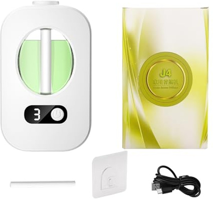 Difusor De Aceites Esenciales, Difusor Automático De Fragancias, Aparato Recargable con Temporizador Montable en Pared para Dormitorio Oficina SPA Hotel Dormitorio Juvenil