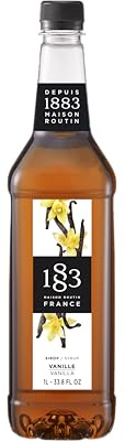 1883 Vanille Sirup | Qualität aus Frankreich | 1 Liter | PET-Flasche | Vegan