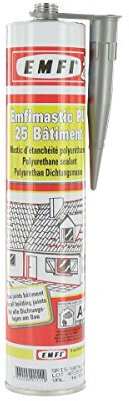 Mastic polyuréthane gris EMFI PU 25 bâtiment 300ml
