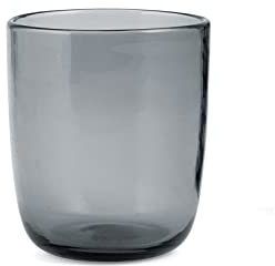 H&H Set 6 Bicchieri In Vetro Saturno Grigio Cl35