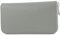modamoda de SILBER-P02 Damen Leder Geldbörse Portemonnaie lang Handmade in Italy, Farbe:Telegrau