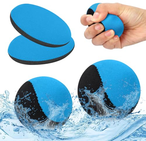 Aoreun Pelota Que rebota en el Agua, 4 Piezas Rebota En El Agua Pelota para Saltar en el Agua Sport Bola de Agua rebotante con Tus Amigos y Familiares en la Playa, Lago, Piscina, Río o Lago