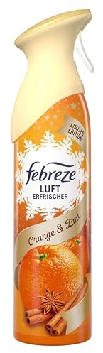 Febreze Lufterfrischer Spray Orange & Zimt 185 ml, Bekämpft Gerüche In Jedem Raum Ihres Zuhauses