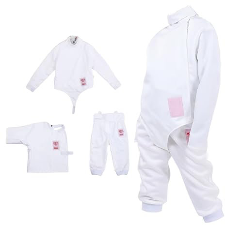 ZPRYZHD Tuta Sportiva da Scherma 450N, Giacca da Scherma, Gilet da Scherma, Pantaloni da Scherma, Tuta Protettiva da Allenamento in Tessuto di Seta Ghiacciata, per Fioretto, Spada, Sciabola(54)