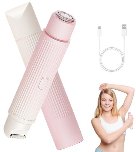 CLIUNT Intimrasierer Für Frauen, 2-In-1 Elektrischer Rasierer Damen, Dual-Head Hair Trimmer for Women, für Privater Teil Achselhöhlen Beine
