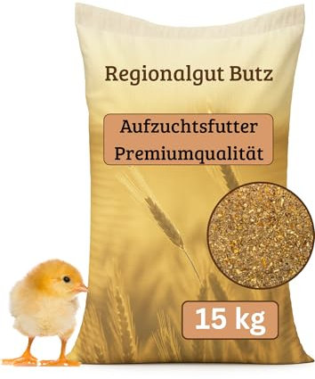 Aufzuchtsfutter 15 Kg für Küken, Premiumqualität für Hühner, Fasane, Wachteln, Enten, Puten, Gänse...