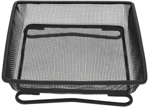 DECHOUS Comedero Plano para Pájaros Cuadrado 17,5x17,5x6 Cm de Acero Inoxidable Resistente Intemperie Malla Metálica para Jardín y Patio Exterior, Estación de Alimentación para Aves