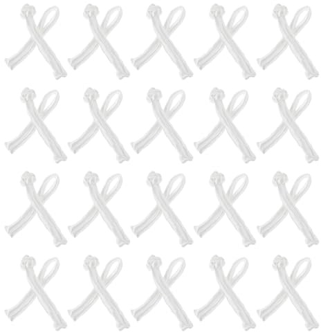 NUOBESTY 20 Pares de Botones de Tela Chinos para Coser, Cierres de Costura Tradicionales para Decoración de Trajes, Accesorios DIY para Cheongsam, Accesorios de Ropa Antigua, Cierre