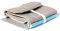 Space Wallet Space Products ® Mini Geldbörse für Frauen & Männer I Sehr kleines Echtleder Wallet/Portemonnaie mit Münzfach I 15 Karten + Geldscheine + Münzen I Pull Surfer Grey