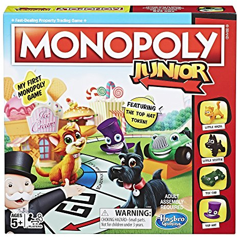 Hasbro Gaming Monopoly Junior Brettspiel, ab 5 Jahren (exklusiv von Amazon erhältlich).