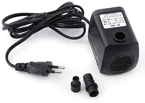 Pssopp Bomba Sumergible 1Pc Plástico 220V 15W 800L / H Fuente Aire Tanque de Peces Acuario Agua Bomba Sumergible Fuente Negra Bomba de Agua para Estanque/Acuario/Tanque de Peces/Hidroponía