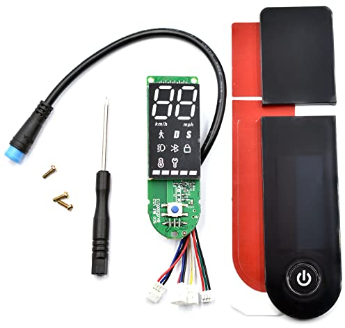 myBESTscooter - BLE-Dashboard-Platine LED-Anzeige für Xiaomi 1S Pro und Pro2 Elektroroller (4 Kabel, kompatibel mit rechtem Bremshebel)