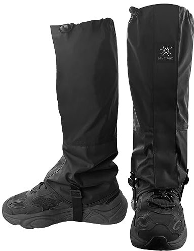 Hiking Gaiters Lightweight Waterproof Leg Gaiters Snow Leg Gaiters Windproof Leg Cover for Men Women Mountain Snow Hiking Skiing Walking Climbing Hunting