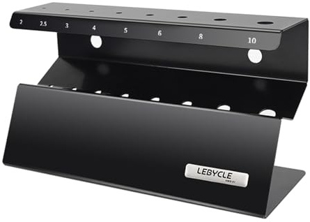 F Fityle Soporte para llave Allen con mango en T, almacenamiento de llaves hexagonales, estante de Metal, organizador de llaves hexagonales para espacio de