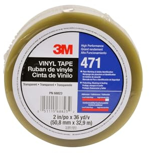 3M 471T5033 471 Vinyl Tape, 50 mm x 33 m, Black (Pack of 24)