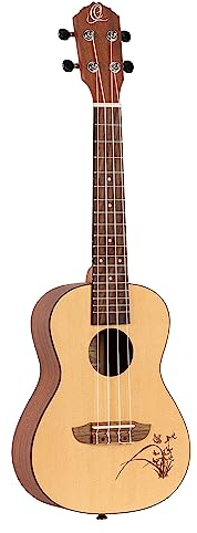 Ortega Guitars Konzert Ukulele Akustisch – Bonfire Series – Fichte, Sapele, Natur (RU5)