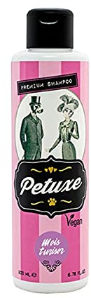 PETUXE Champú Hidratante para Perros y Gatos | Limpia, Hidrata y Nutre el Pelo Reseco y Dañado con Aceite de Oliva y Vitaminas | Ingredientes Naturales | 200 ml