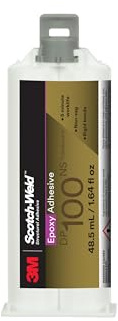 3M Scotch-Weld Epoxy Adhesive DP100NS, Translucent, 48.5 mL Duo-Pak, 1 Each