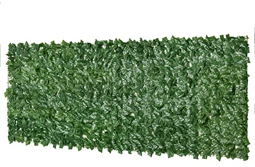 Outsunny Haie Artificielle Brise-Vue décoration Rouleau 3L x 1H m Feuillage réaliste Anti-UV Vert