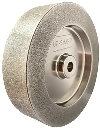 150mm CBN Schleifscheibe 180er Körnung, 6x 1.5 x 1/2(Lochdurchmesser), Körnung 180,Zum Schärfen von HSS-Werkzeugen (6x 1.5 x 1/2)